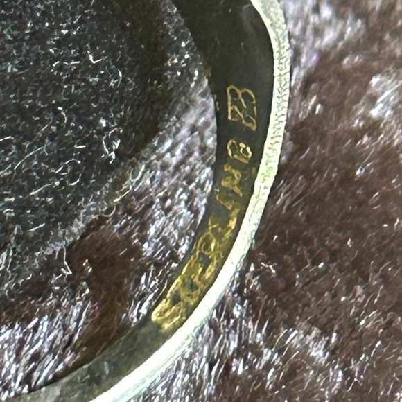 VINTAGE Sterling Silver signet ring “B” initial ring - Picture 3 of 3
